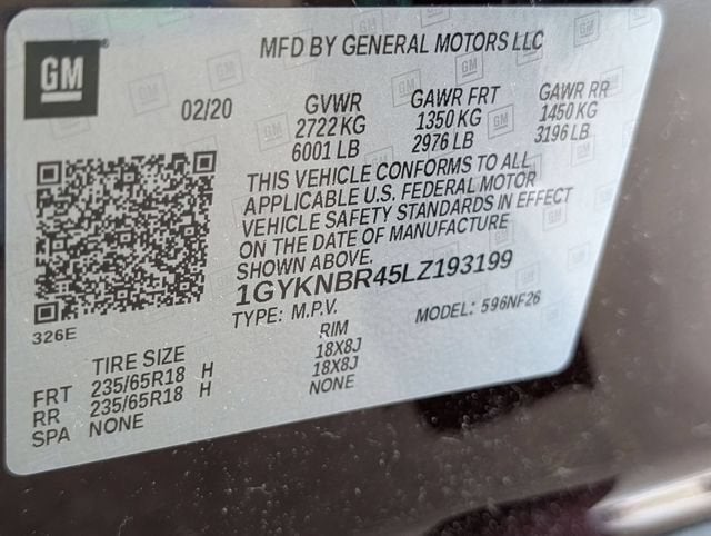 2020 Cadillac XT5 Luxury AWD