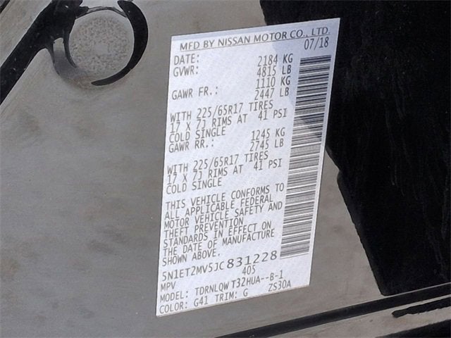 2018 Nissan Rogue Hybrid SV