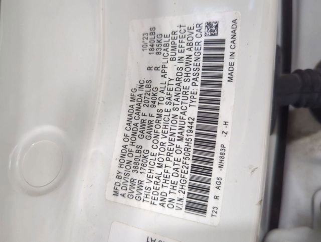 2024 Honda Civic Sedan Sport