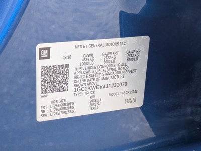 2018 Chevrolet Silverado 2500 HD LTZ