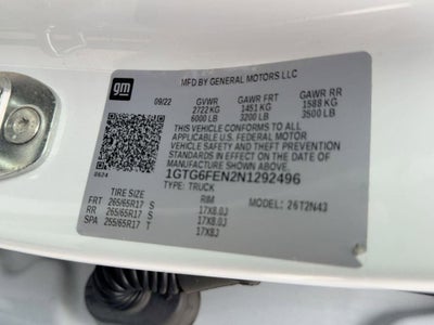 2022 GMC Canyon AT4 - Cloth