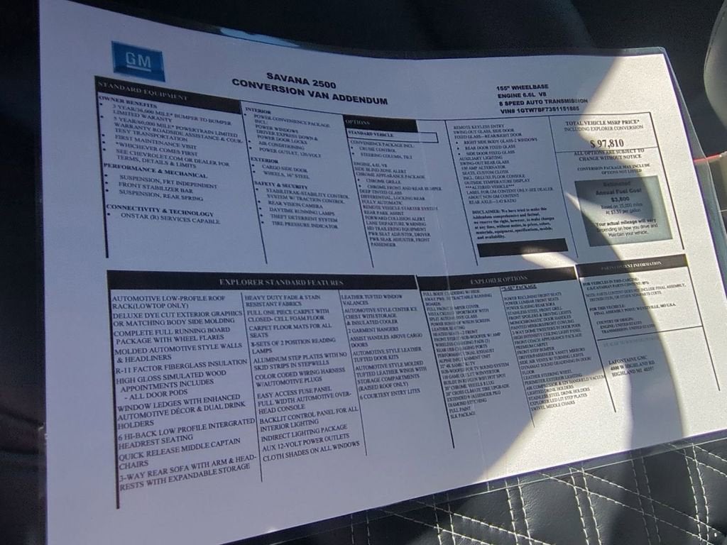 2025 GMC Savana Cargo 2500 Work Van