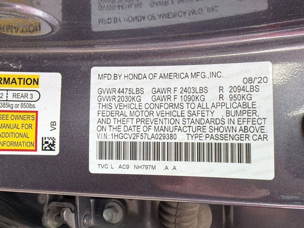 2020 Honda Accord Sedan EX-L