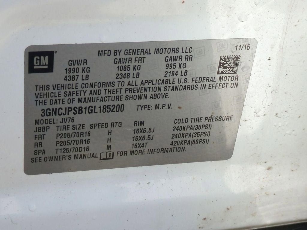 2016 Chevrolet Trax LT