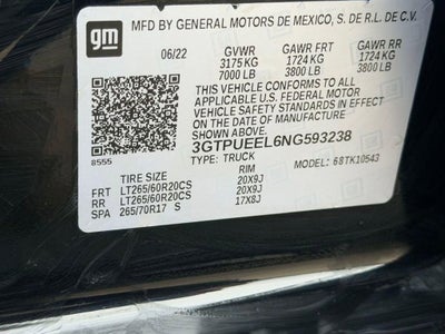 2022 GMC Sierra 1500 AT4