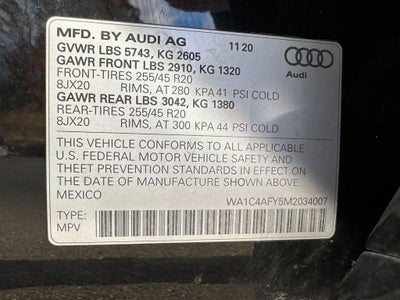 2021 Audi SQ5 Prestige TFSI quattro Tiptronic