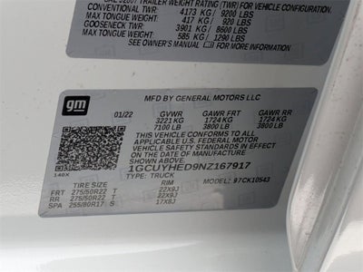 2022 Chevrolet Silverado 1500 LTD High Country