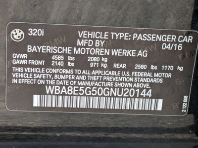 2016 BMW 320i xDrive