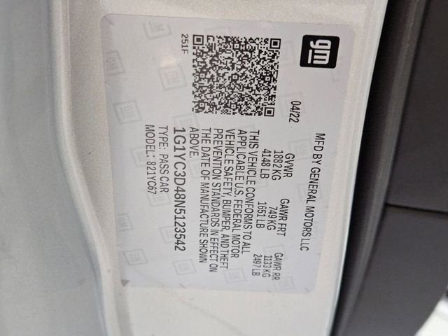 2022 Chevrolet Corvette Stingray 3LT