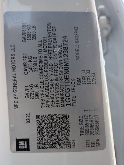 2021 Chevrolet Colorado Z71