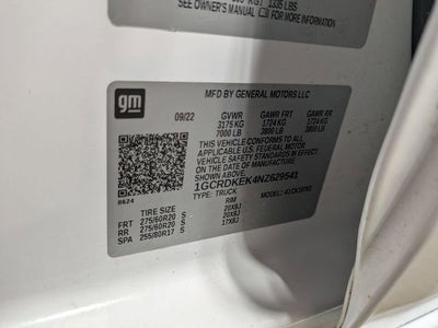 2022 Chevrolet Silverado 1500 LT (2FL)