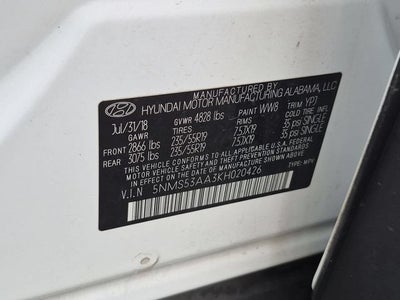 2019 Hyundai Santa Fe Ultimate 2.0T