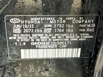 2013 Hyundai Elantra GLS
