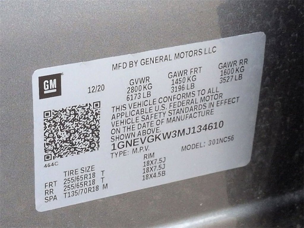 2021 Chevrolet Traverse LT Cloth