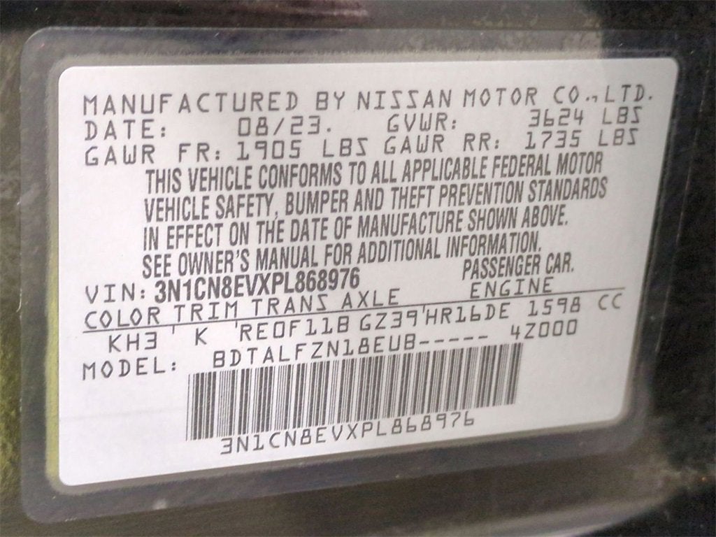 2023 Nissan Versa 1.6 SV Xtronic CVT