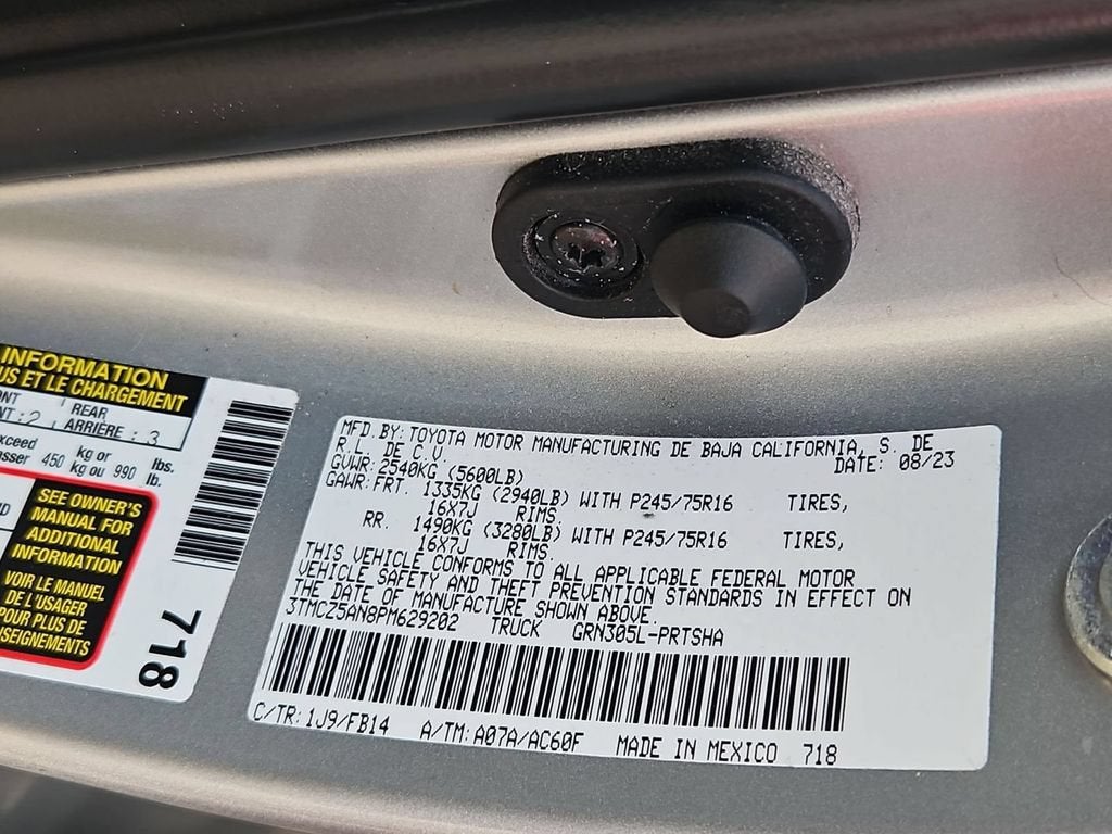 2023 Toyota Tacoma SR V6