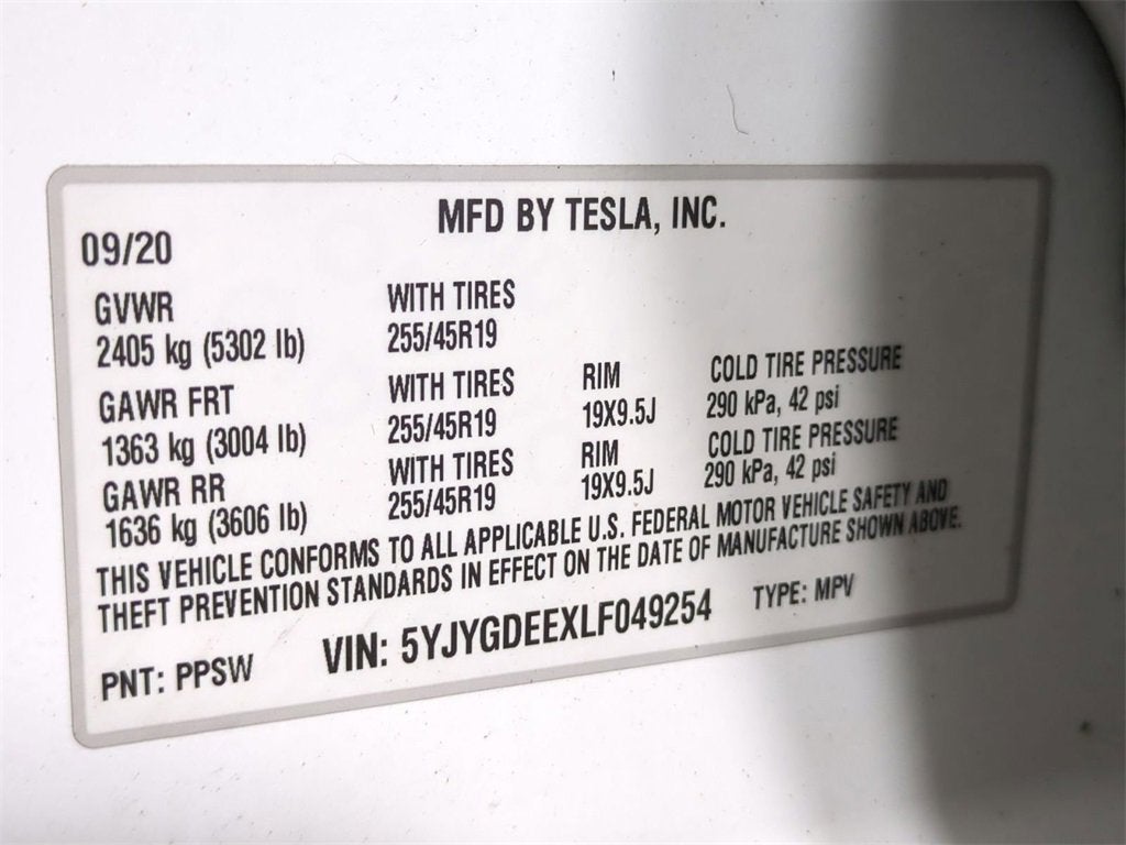 2020 Tesla Model Y Long Range Dual Motor All-Wheel Drive