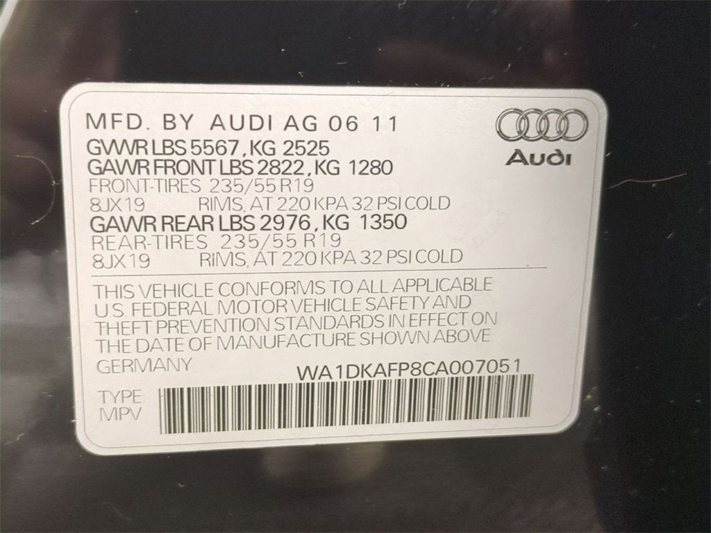 2012 Audi Q5 3.2 Premium Plus