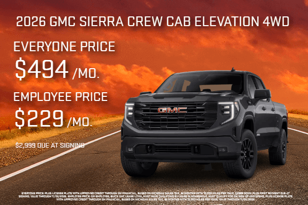 2026 GMC SIERRA CREW CAB ELEVATION 4X4