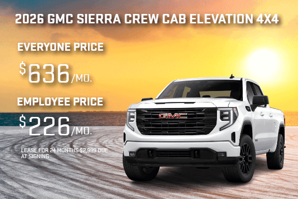 2026 GMC Sierra Crew Cab Elevation 4x4