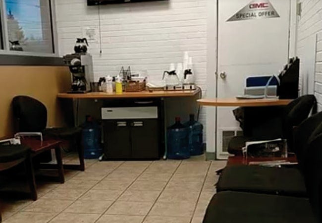 image of a coffee station