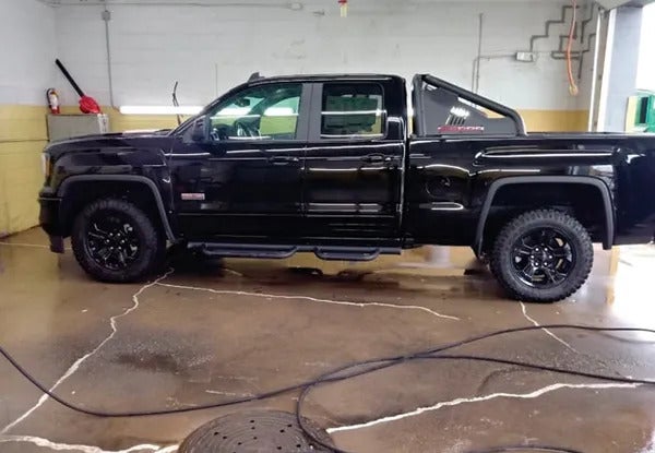 image of a black truck