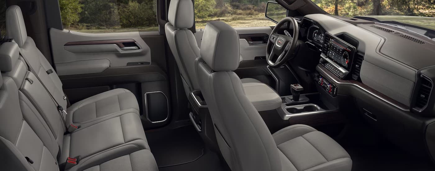 Gray interior in a 2025 GMC Sierra 1500 for sale near Taylor.