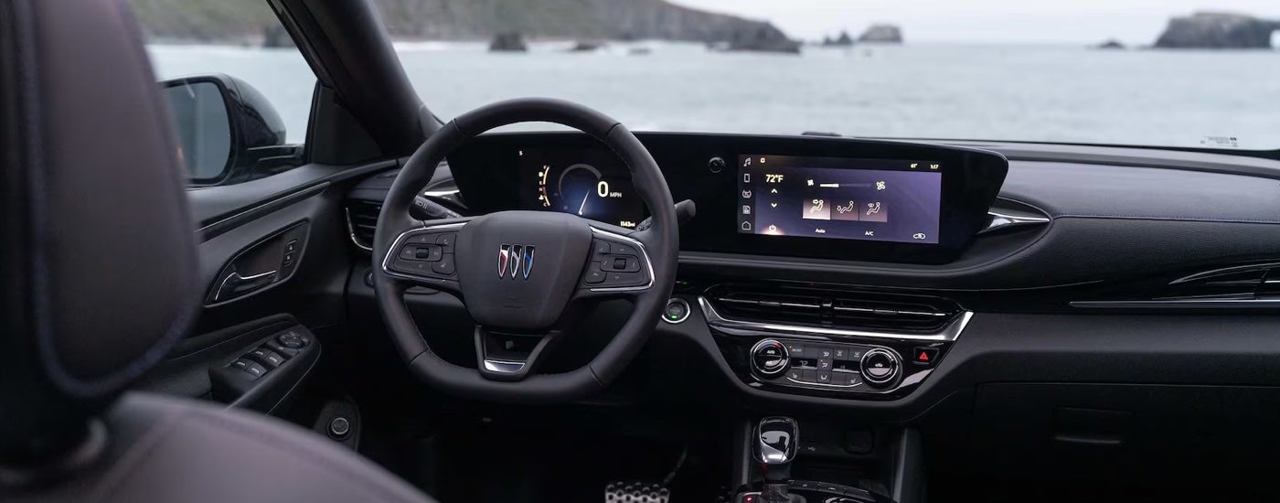 Front dashboard and center console in a 2025 Buick Envista